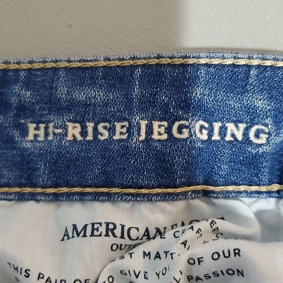 AMERICAN Eagle size 6 super stretch 30x30 high rise jeggings - Picture 7 of 8